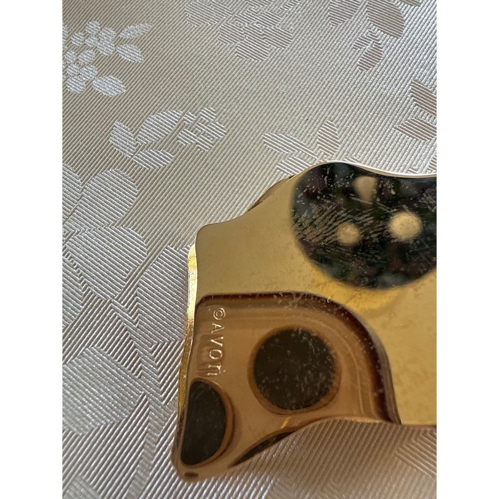 Vintage Avon US Flag Money Clip Gold Tone Patriotic Americana 1981 with Box - Picture 4 of 6